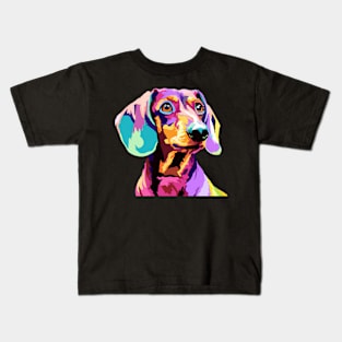 Dachshund Pop Art - Dog Lover Gifts Kids T-Shirt